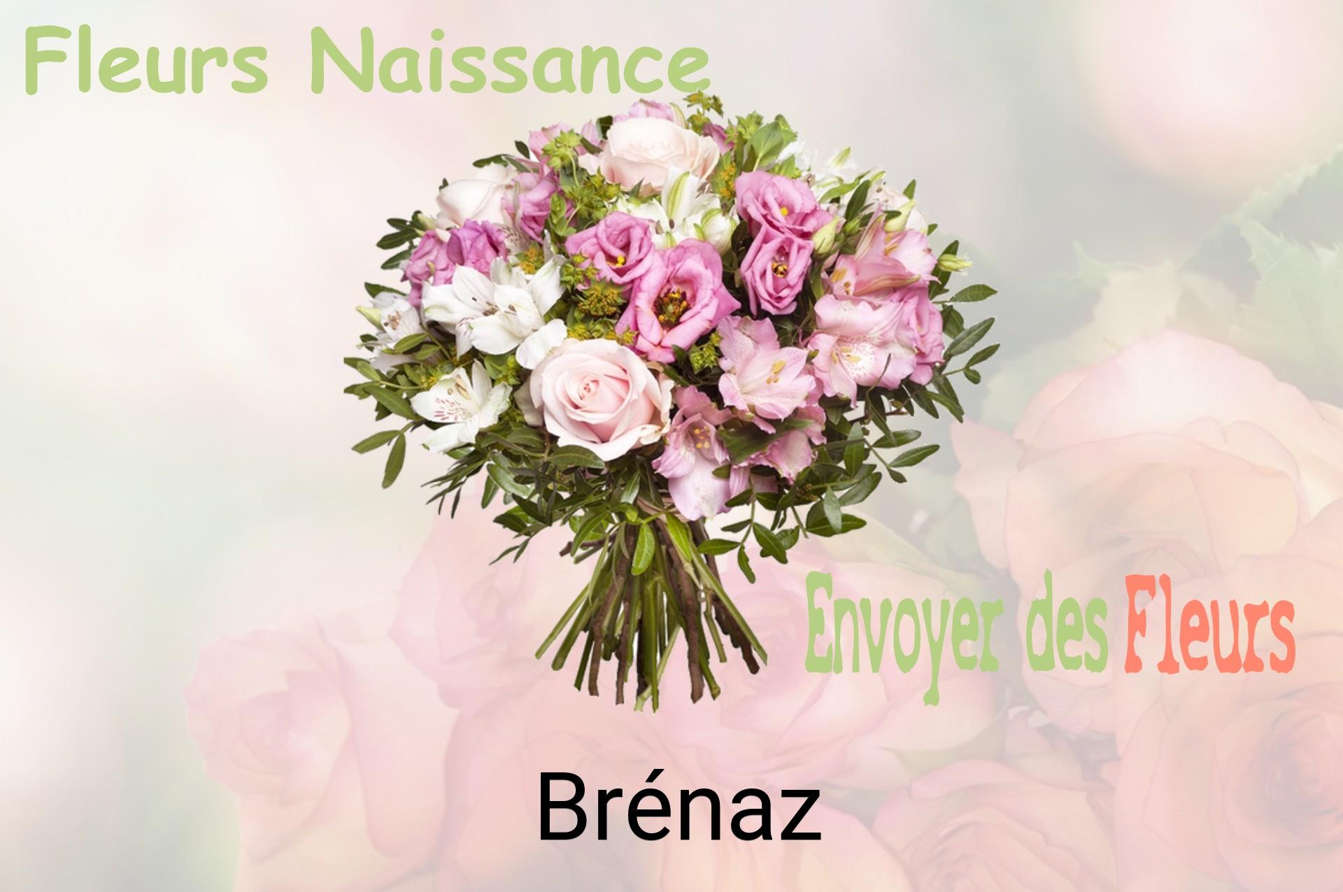 Bouquet de fleurs de naissance livré à Brénaz
